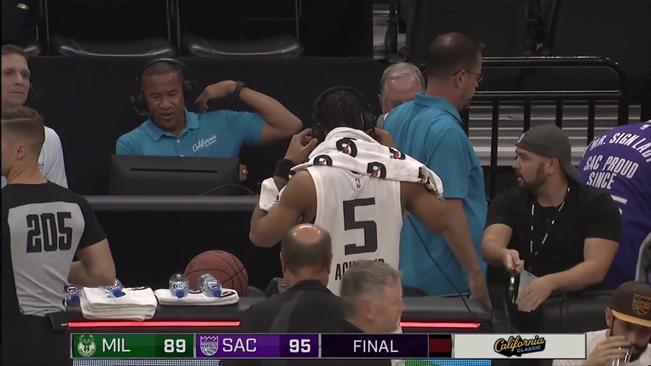 Darius Acuff Jr full postgame interview on the court after the Sacramento Kings defeated the Milwaukee Bucks 95-89 in a California Classic Summer League game