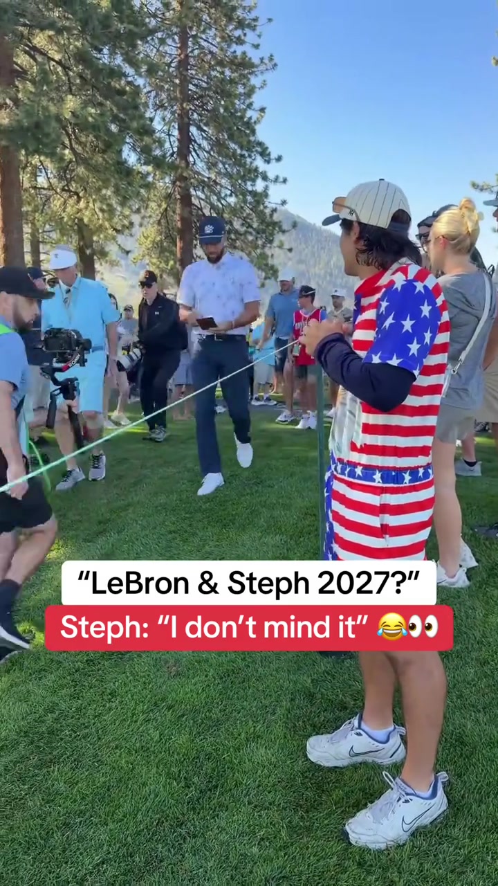 Steph Curry on potentially playing with LeBron next season I dont mind