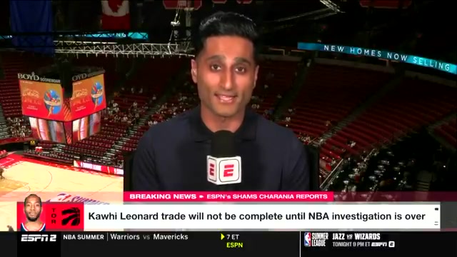 Charania Both the Toronto Raptors and the LA Clippers expect the previously agreed upon trade and its terms to still wind up happening