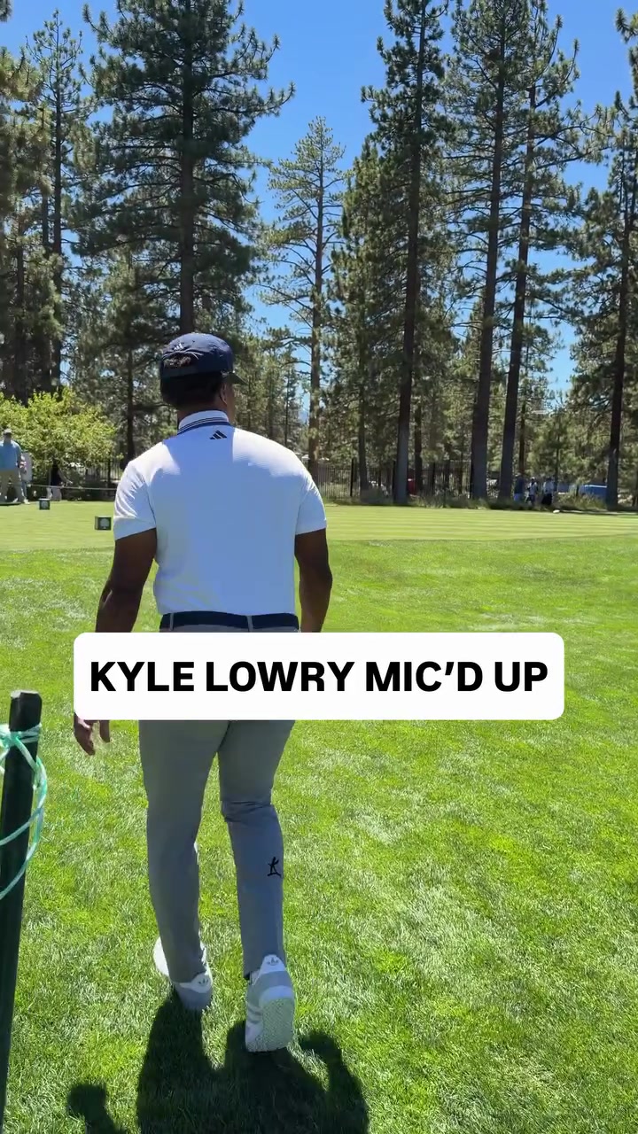 Kyle Lowry micd up as he preps for this weekends American Century Championship