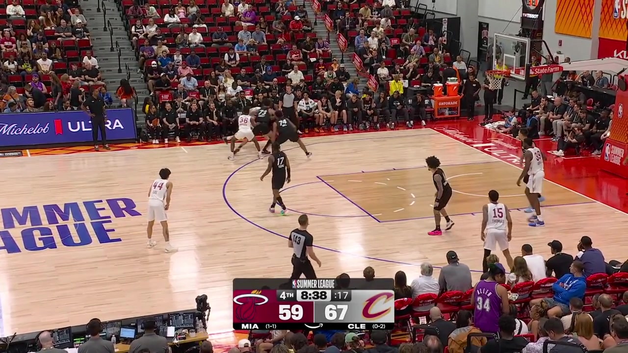 Xaivian Lee lobs it to Ernest Udeh Jr for the alley-oop layup Udeh finds Lee for the fastbreak layup and then hustles for the block on Keyshawn Hall with replays