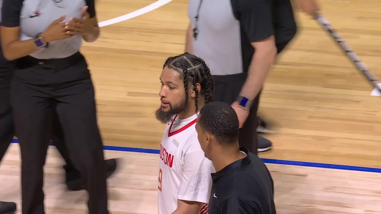 Isaiah Crawford halftime interview - Rockets vs 76ers - Summer League