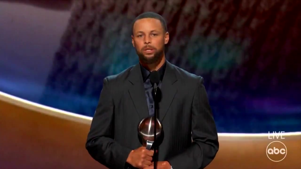 Steph Curry Sports Humanitarian Award Winning Speech Don't ever forget that you have a platform you have a voice you have everything that you need to make a true impact