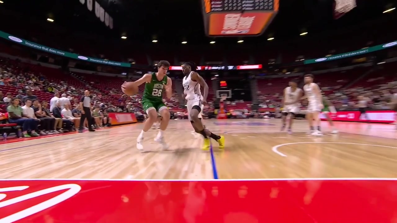 Hugo Gonzlez had a tear on number 8 on the back of his jersey and he played his best Summer League gameHe was offered to change jerseys but decided not to