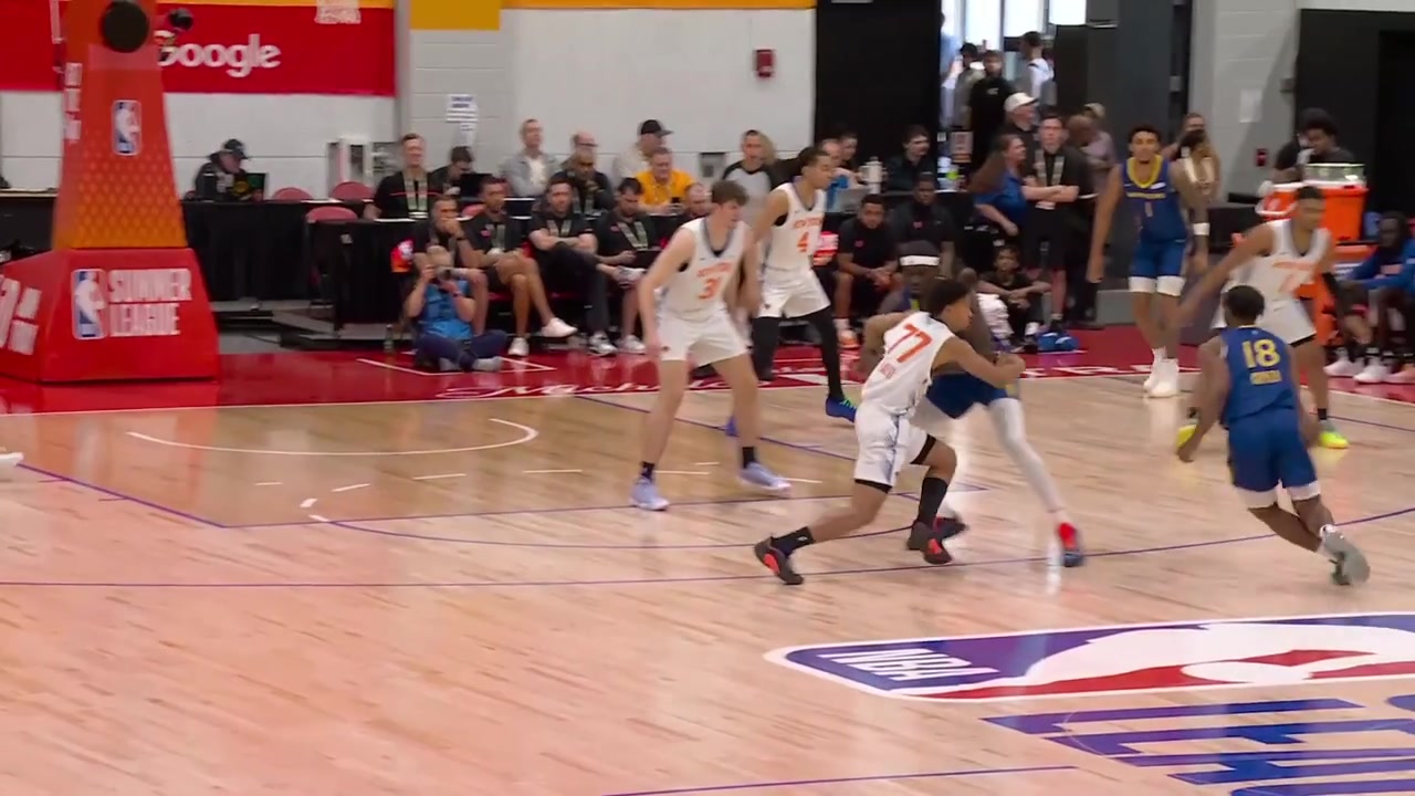 Replays of LJ Cryer first half highlights vs the Knicks - Summer League