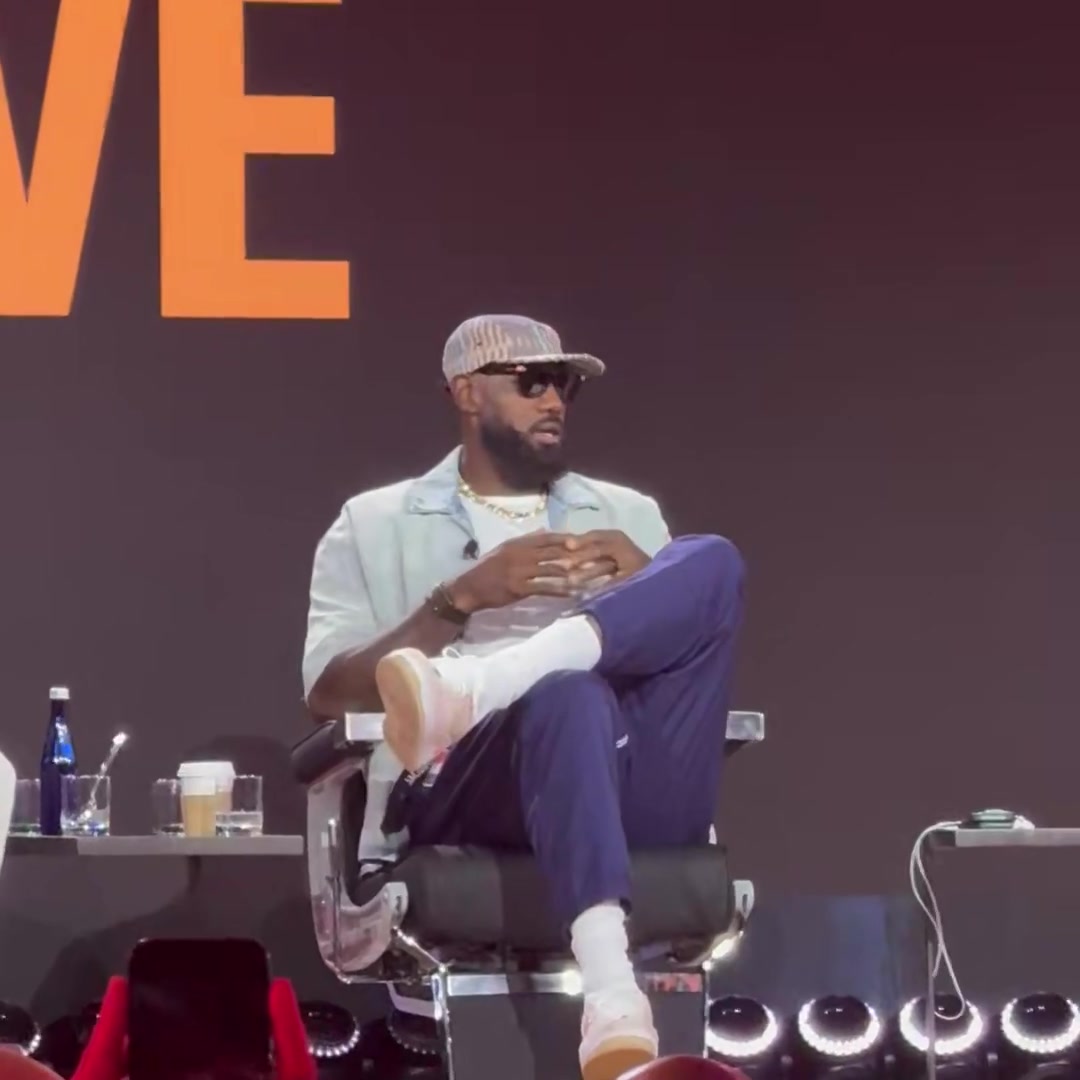 A trust the process mention from LeBron James when discussing his decision Crowd goes wild