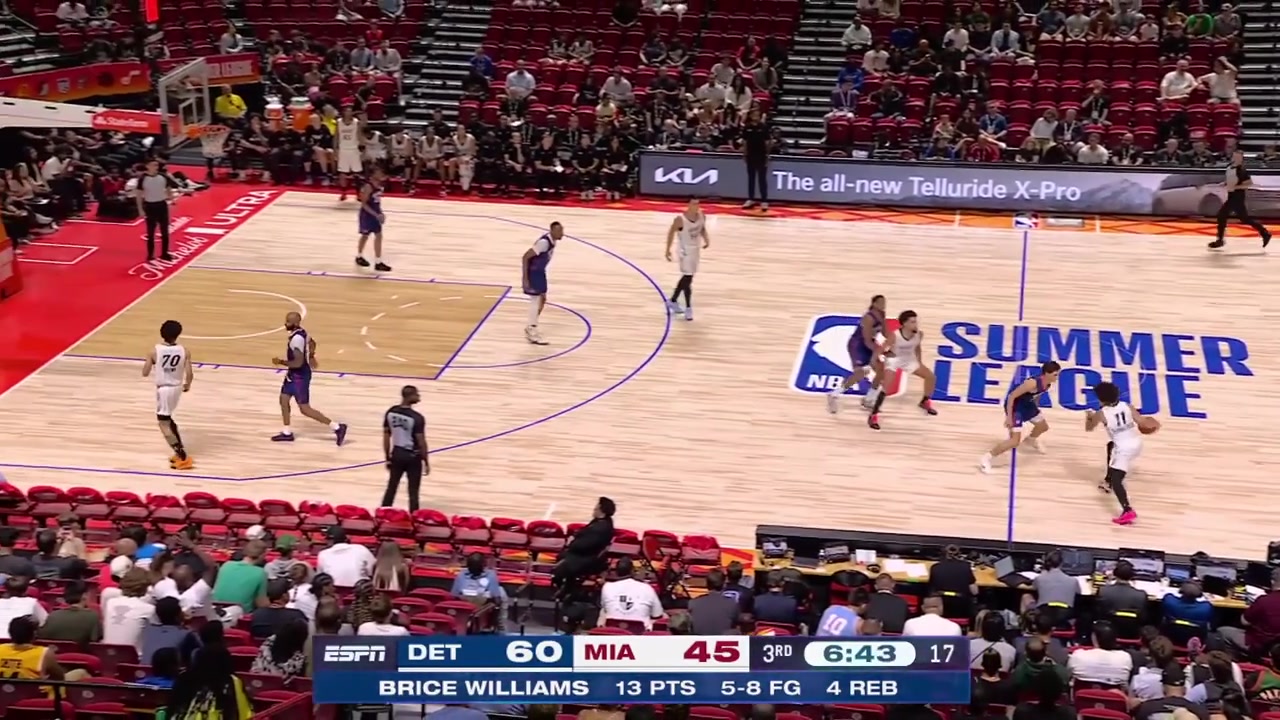 Vladislav shows his toughness under defensive pressure by Brice Williams and Ugonna Onyenso finishes with a powerful poster dunk on Onyense with replays