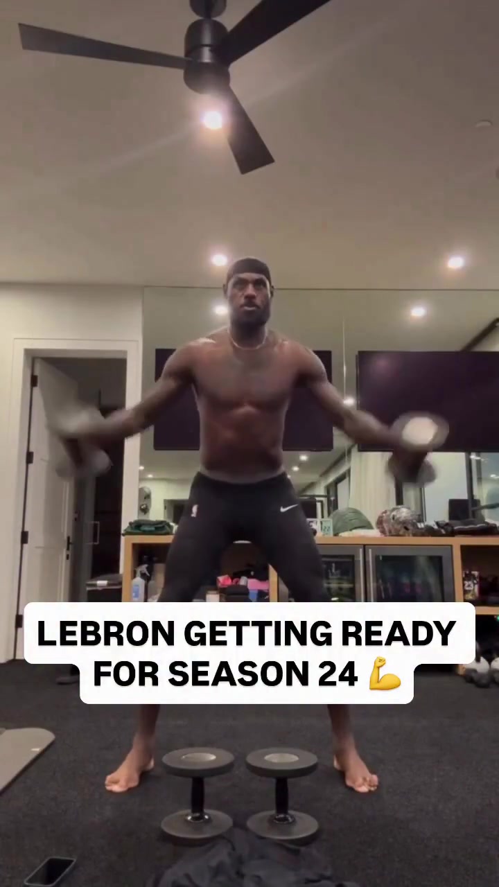LeBron James putting in offseason work ahead of season 24 with the 76ers
