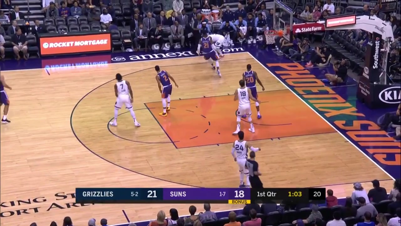 Omri Casspi shows off the 'Shammgod' crossover on Josh Jackson and scores with a replayGrizzlies and Suns commentary