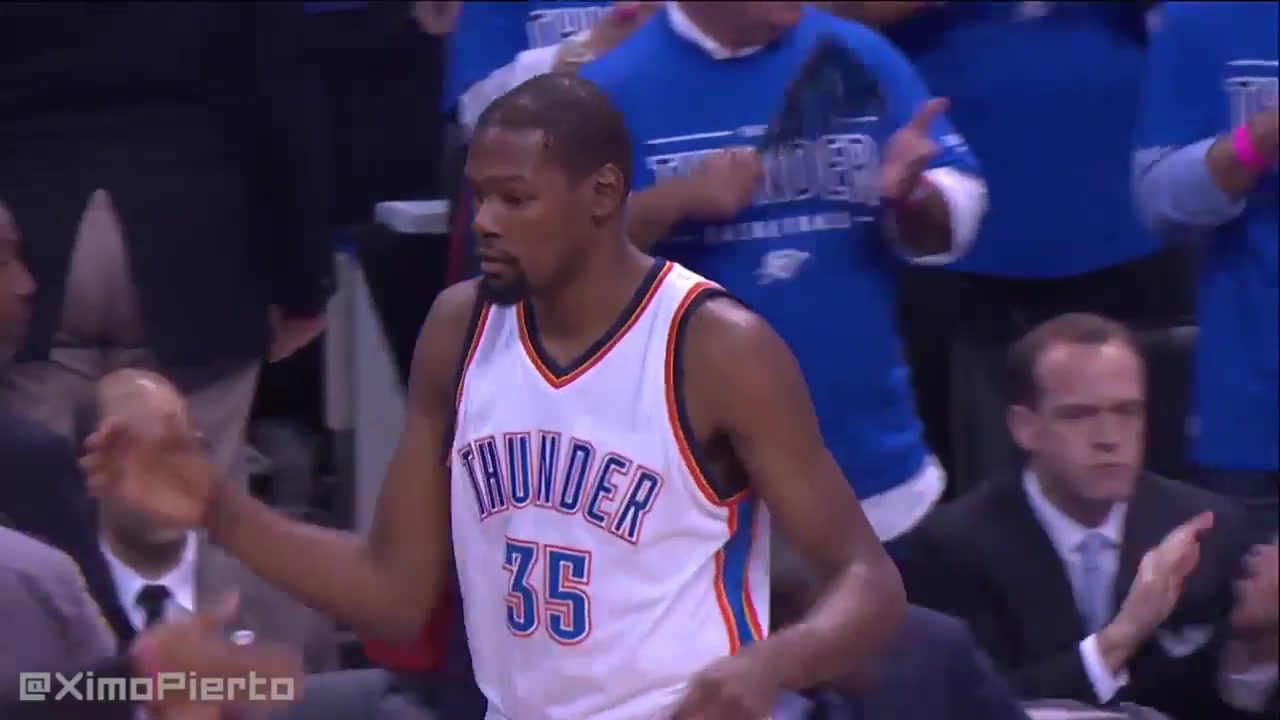 Kevin Durant 29 points on 10-31 shooting vs Warriors 2016 WCF Game 6