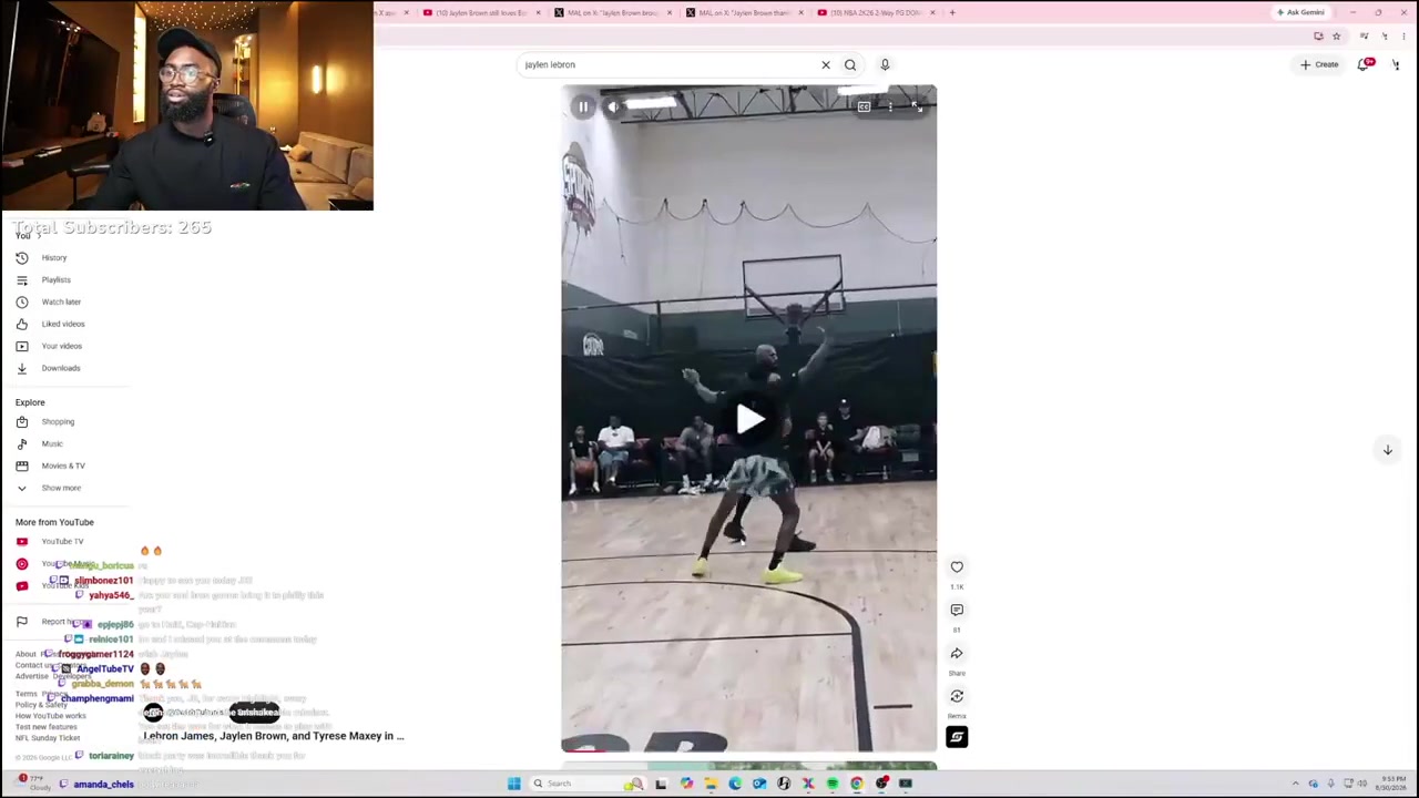 Jaylen Brown Maxey is a dog LeBron is the fking I dont even need to say what LeBron is He looks good LeBron is in his Kobe year