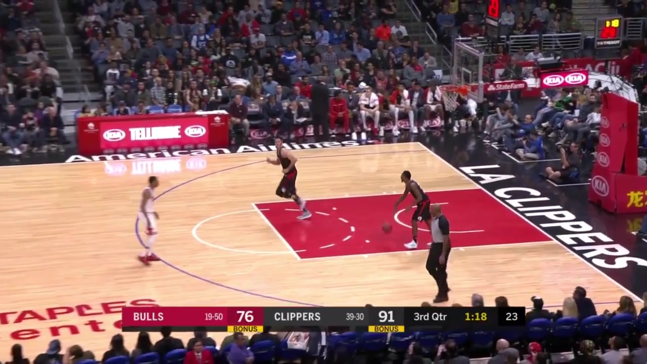 Doc Rivers and Jim Boylen exchange words on the sidelines and get thrown out of the game right away with replays Clippers and Bulls commentary 3152019