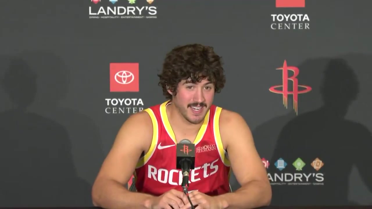 Reed Sheppard on whether he'll keep this lookProbably not I just haven't got a haircut yet I don't really know what I'm waiting on My goal was to get one before media day but as you can tell that goal did not happen