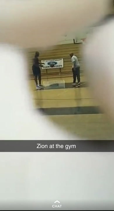 Spotted Zion practicing at my high schools gym.