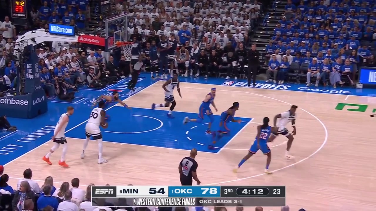 SGA gets the steal and slam