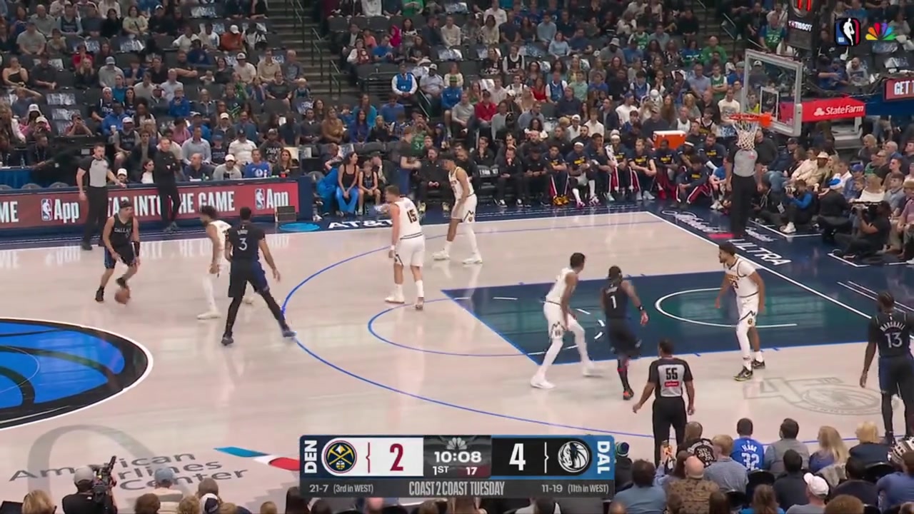 Cooper Flagg dunks through contact hangs on the rim and finishes the three-point play