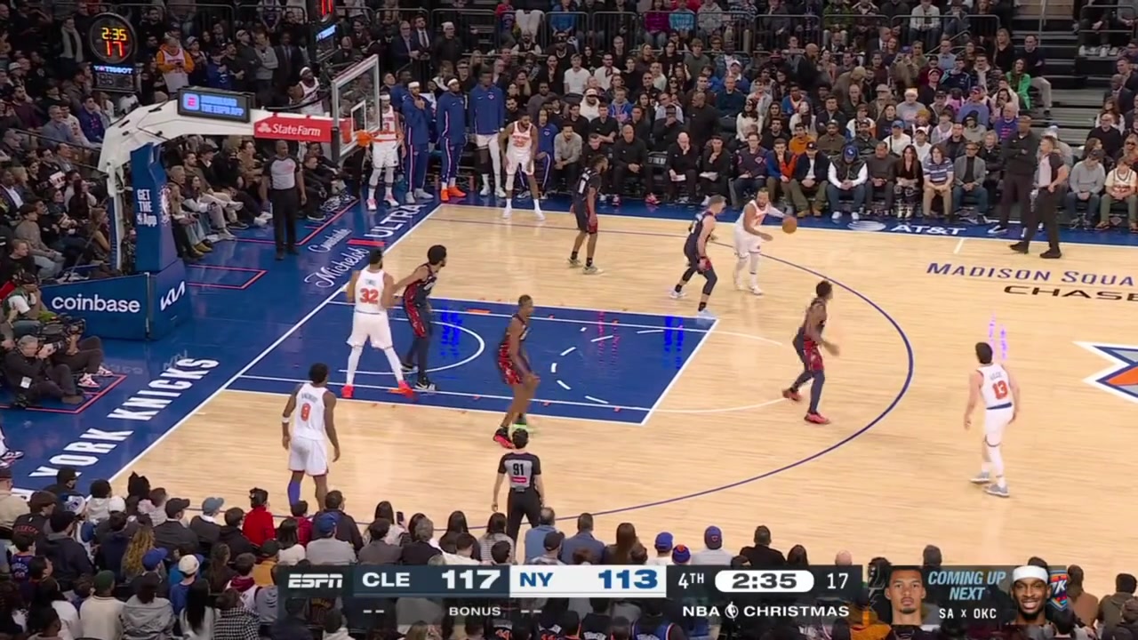 Tyler Kolek with the 3-pointer over Donovan Mitchell to cut the Cavaliers lead down to 1