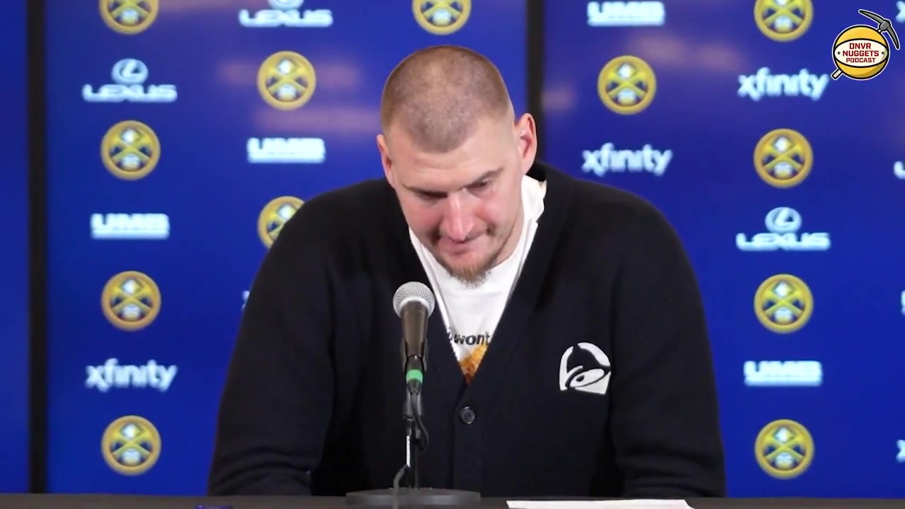 Full Nikola Jokic press conference after Nuggets-Timberwolves last night