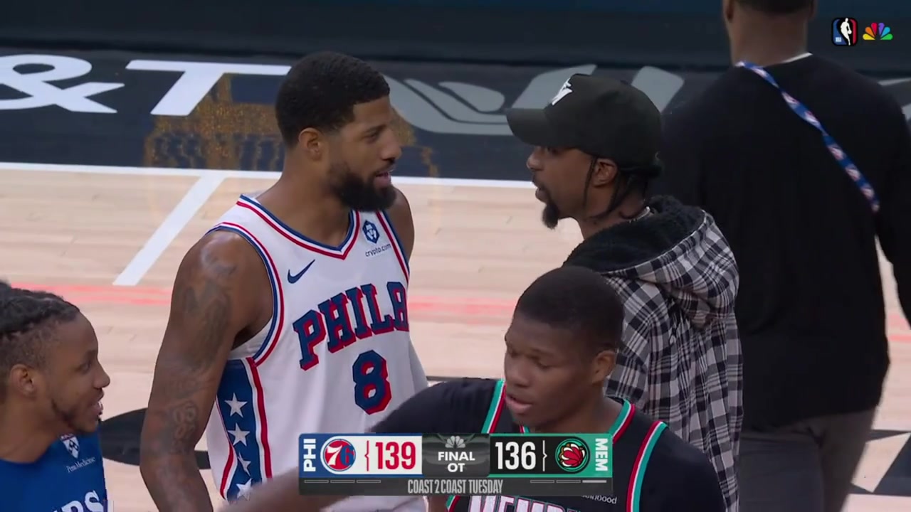 VJ Edgecombe full postgame interview on the court after hitting the game-winning 3 in overtime against the Memphis Grizzlies