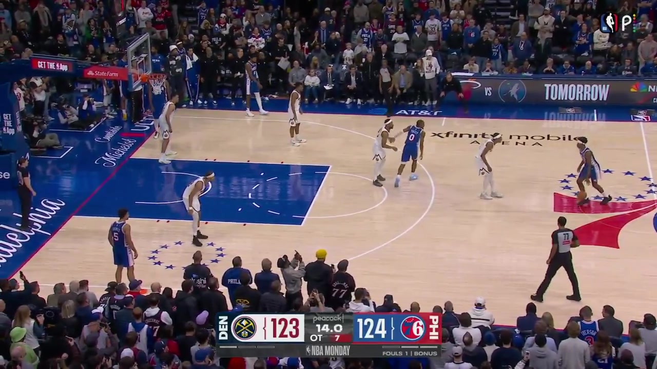 Bruce Brown with the game-winning layup in overtime as Tyrese Maxey's potential game-winner goes in-and-out with replays