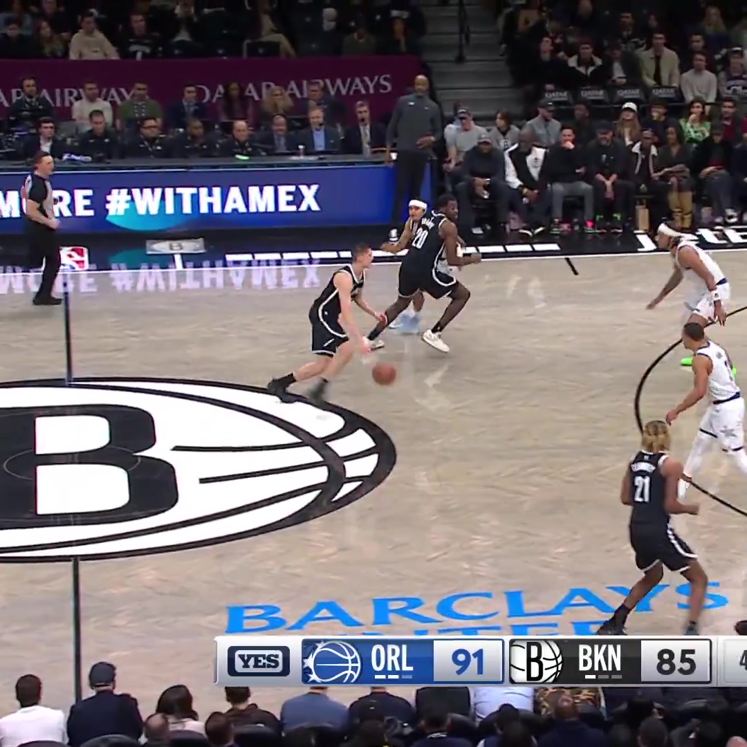 Egor Dmin hits a Clutch 3 as The Nets come back down for 18