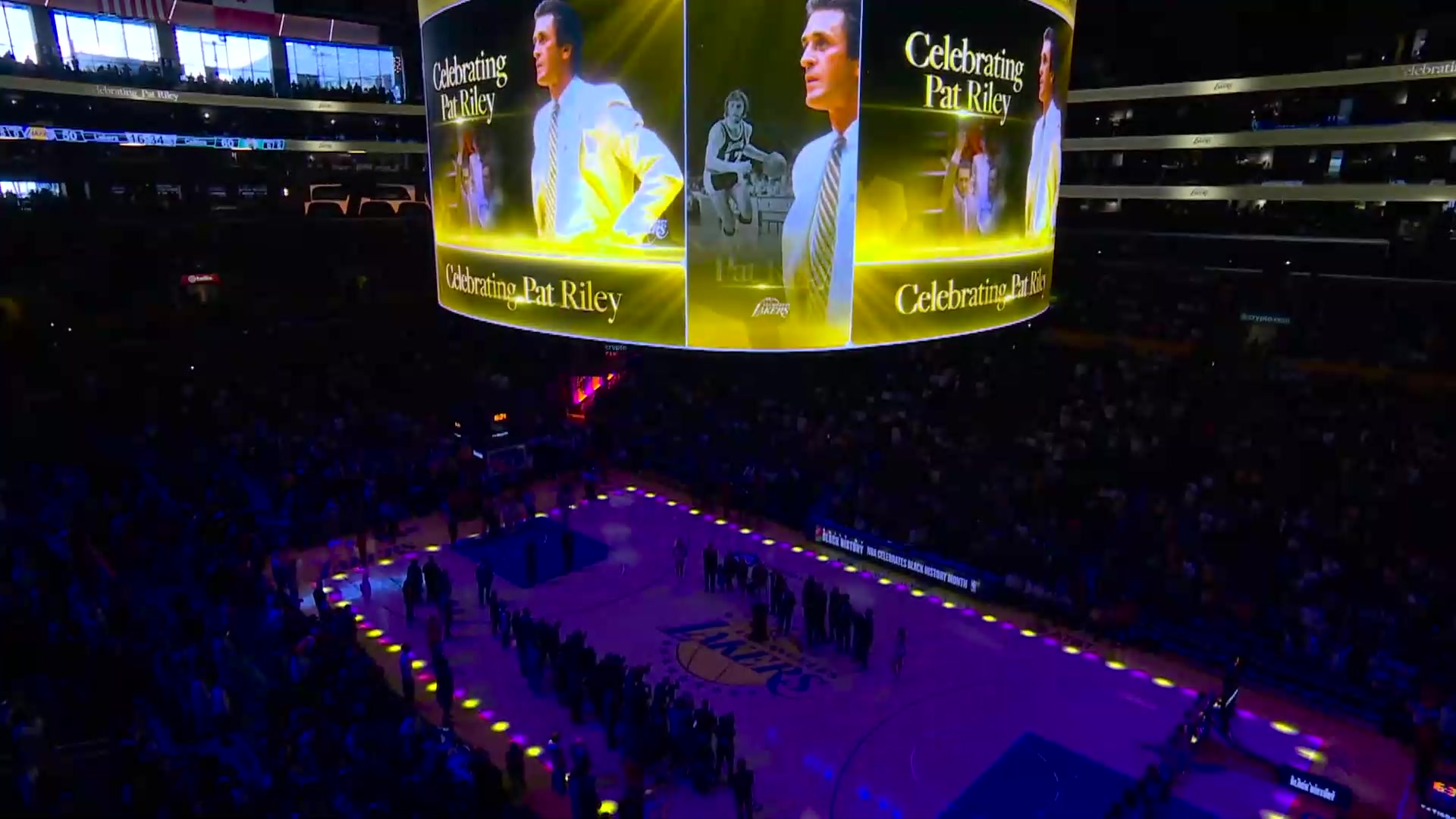 Pat Riley's Full Los Angeles Lakers Halftime Ceremony