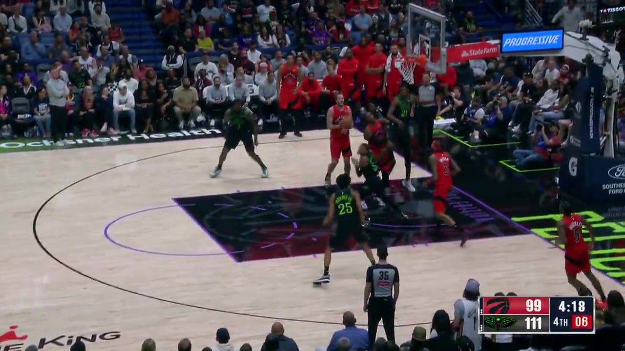 Yves Missi's rejection sparks Zion Williamson's windmill slam on the other end