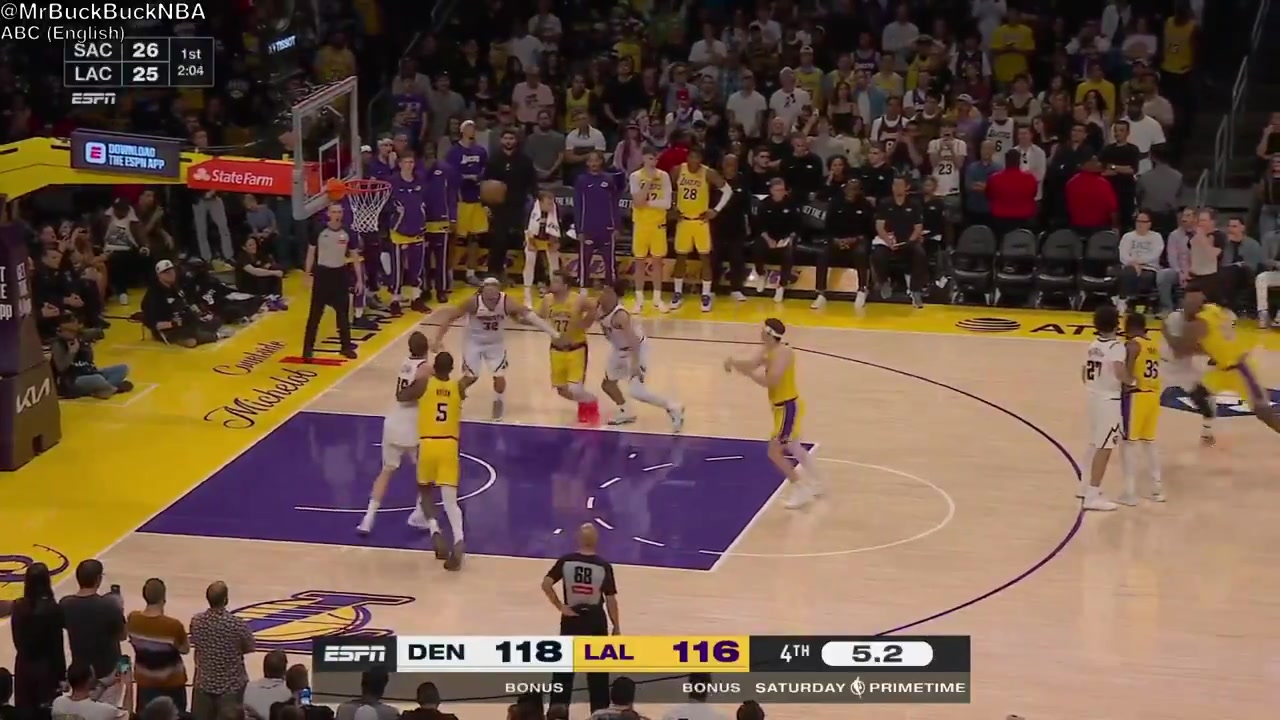 Austin Reaves game-tying floater to send the game to overtime Luka Doncic game-winner and Luka Doncic blocks Tim Hardaway Jr's potential game-winner Multi-broadcast - EN1EN2ES1EN3ES2PT Including radio broadcasts that I synced with the ABC TV broadcast
