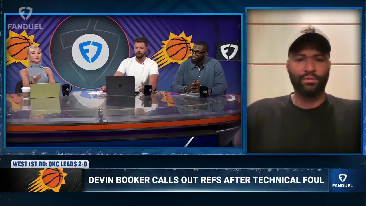 Bobby Portis OKC gets a lot of whistles especially Shai He'll big shoulder you and still get a foul It's the playoffs nobody feels sorry for you but I feel for Devin Booker