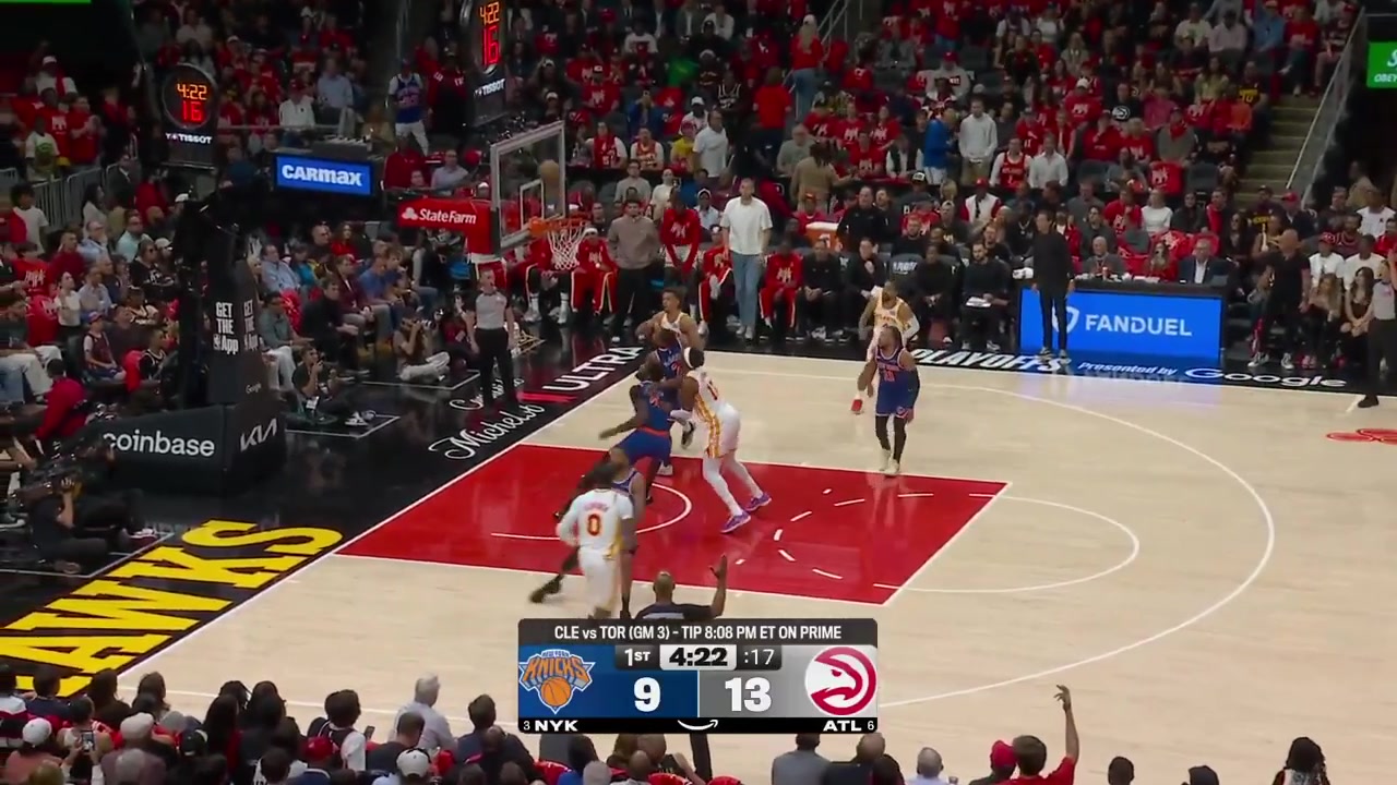 Jonathan Kuminga full highlights vs New York Knicks 109-108 W - Game 3 - First Round of the 2026 NBA Playoffs21 Points on 914 FG 643 24 from 3 12 FT 4 Rebounds 2 Off Rebs 1 Steal 1 Block 3 PF and a - of 3 in 2827 minutes played off the bench