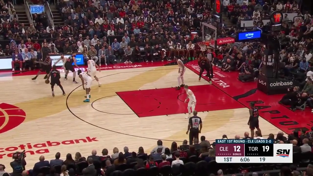 Collin Murray-Boyles full highlights vs Cleveland Cavaliers 126-104 W - Game 3 - First Round of the 2026 NBA Playoffs22 Points on 1115 FG 733 8 Rebounds 5 Off Rebs 2 Assists 2 TOV 1 Steal 1 Block 1 PF and a - of 21 in 2815 minutes played off the bench