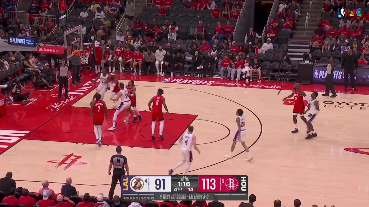 Aaron Holiday bumps into Adou Thiero in the paint they keep talking to each other and they both get ejected from the game in garbage time with replays