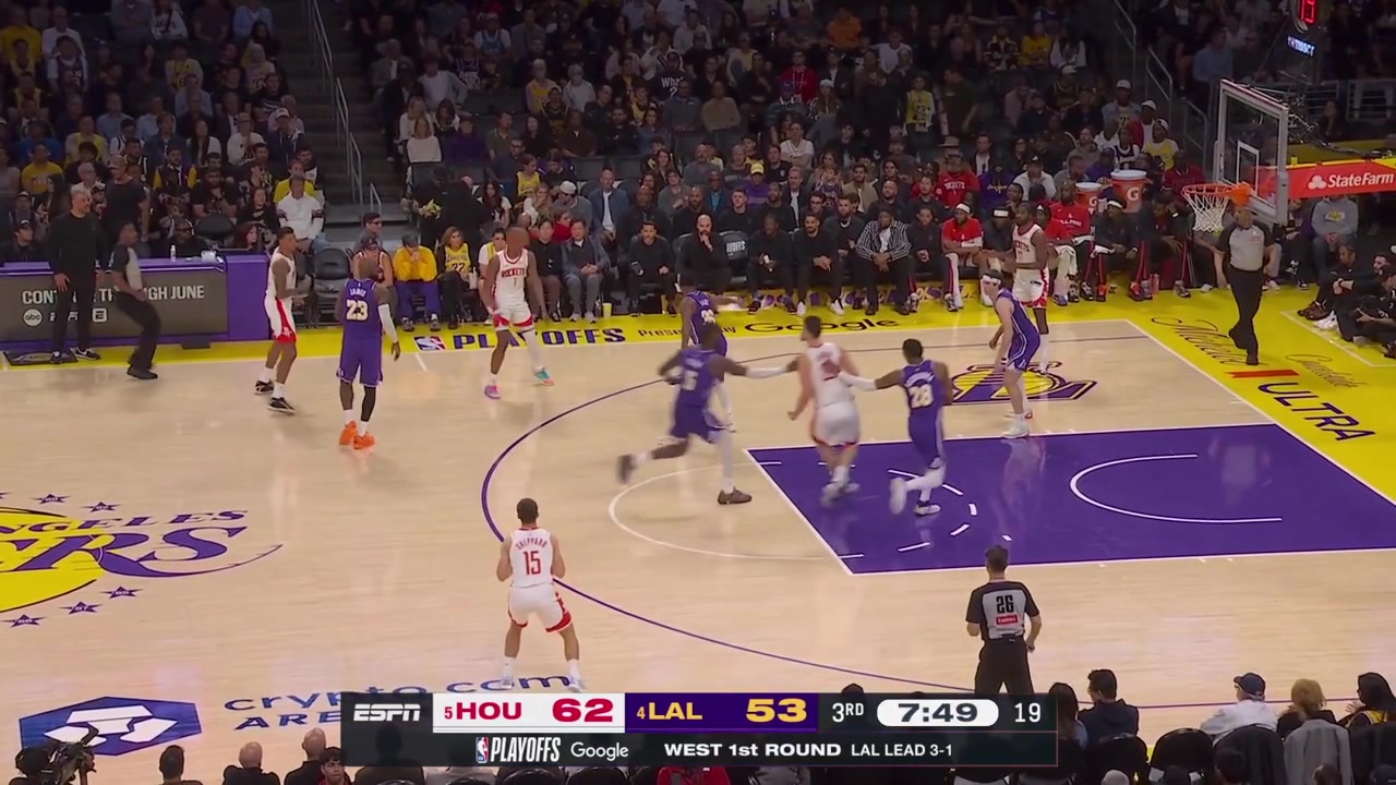 Tari Eason with a loose ball foul on Austin Reaves and the foul gets upgraded to a flagrant penalty-1 upon review with replays