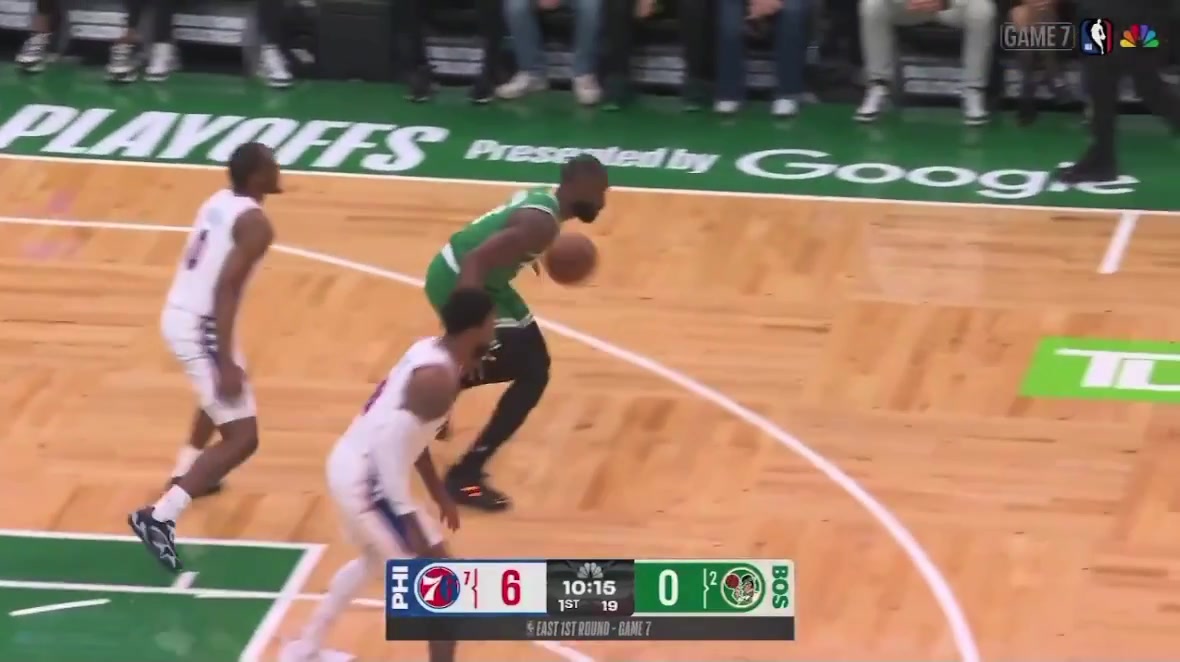 Lowlight Jaylen Brown throws the ball out of bounds