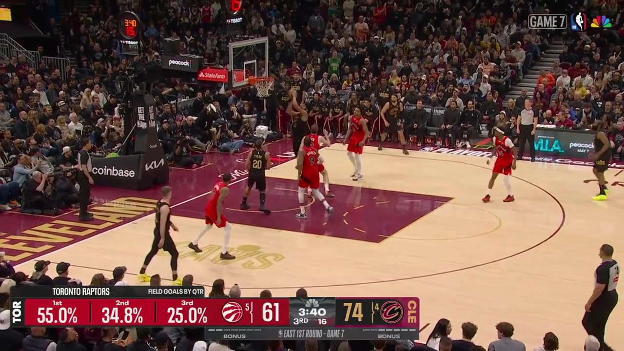 Max Strus headbutts Scottie Barnes in the chin in the Raptors' backcourt Upon review it was upgraded to a flagrant penalty-1 with replays