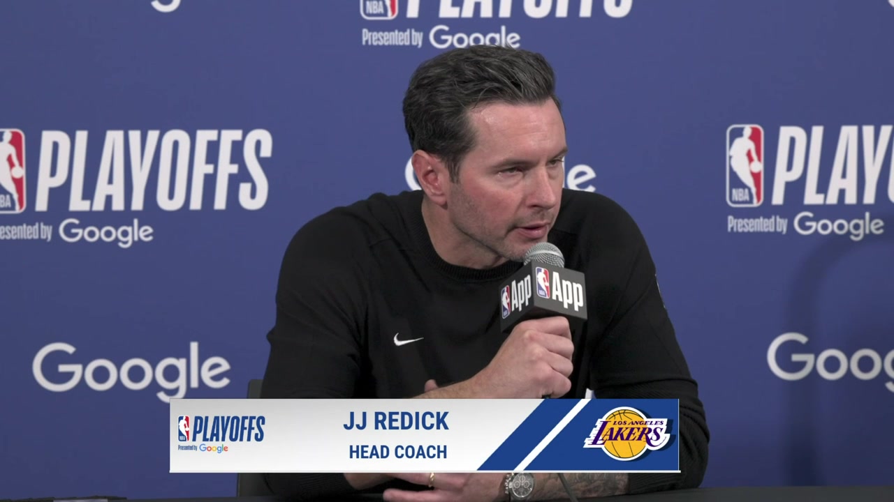 Lakers coach JJ Redick We didn't lost because of the refs that's never the case You don't lose because of refs you lose because the other team outplays you Oklahoma City outplayed us Reporter interjects They shot 13 FTs in that stretch I'm talking about Redick A lot of them were fouls