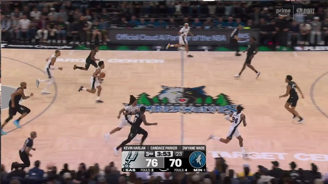 Ayo Dosunmu is whistled for the foul on Dylan Harper with replays
