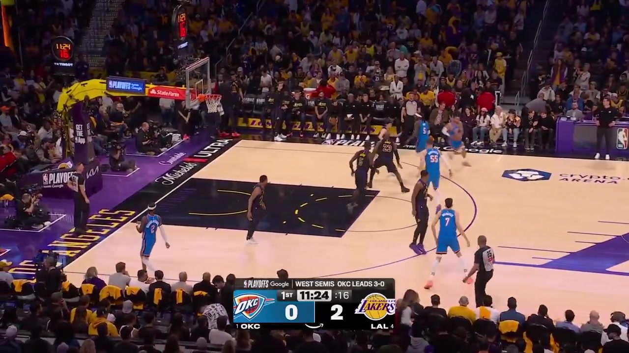 Ajay Mitchell full highlights vs Los Angeles Lakers tonight 115-110 W - Game 4 - Western Semifinals - 2026 NBA Playoffs28 Points on 1219 FG 632 14 from 3 33 FT 3 Rebounds 1 Off Reb 4 Assists 1 TOV 4 Steals 2 PF and a - of 17 in 3258 minutes played