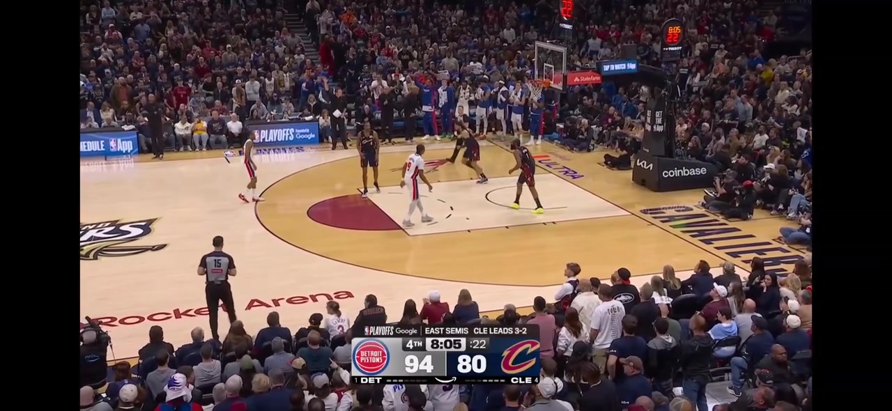 Ausar Thompson gets called for his fifth foul assaulting Evan Mobley Avoids a second flagrant