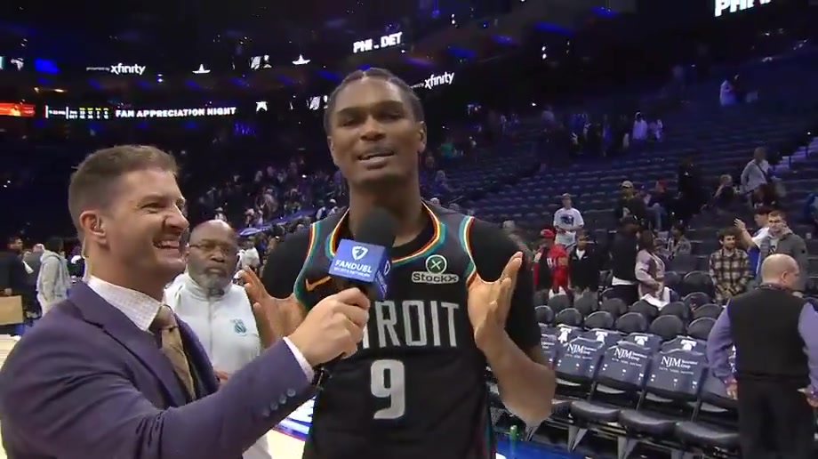 Jalen Duren in April after the Detroit Pistons clinched the 1 seed in the East The East runs through Detroit