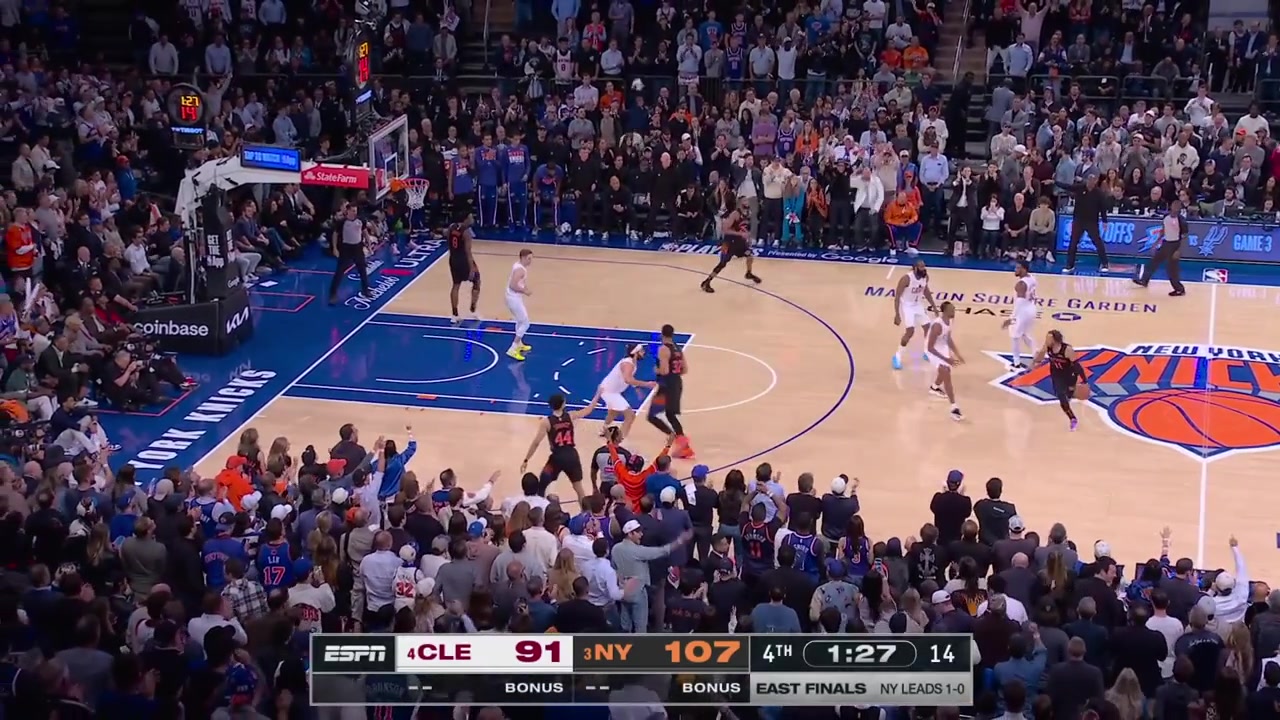 Jalen Brunson hits the floater and the Knicks secure a win in game 2 going up 2-0 in the seriesBoth teams went to empty their benches