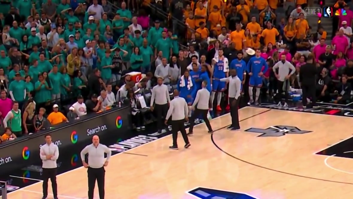 Isaiah Joe fakes the assistant coaches into thinking he was gonna run down the court