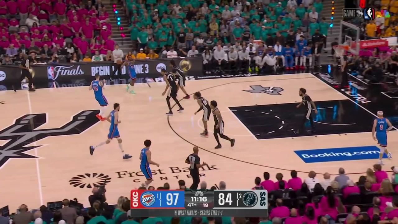 Wemby with some inventive defense to force the turnover leading to a Hartenstein foul on the other end with replays