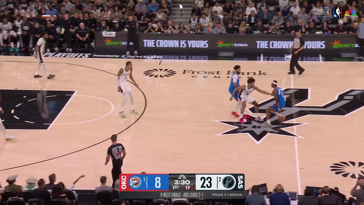 Shai Gilgeous-Alexander hits the jumper for his first points of the night