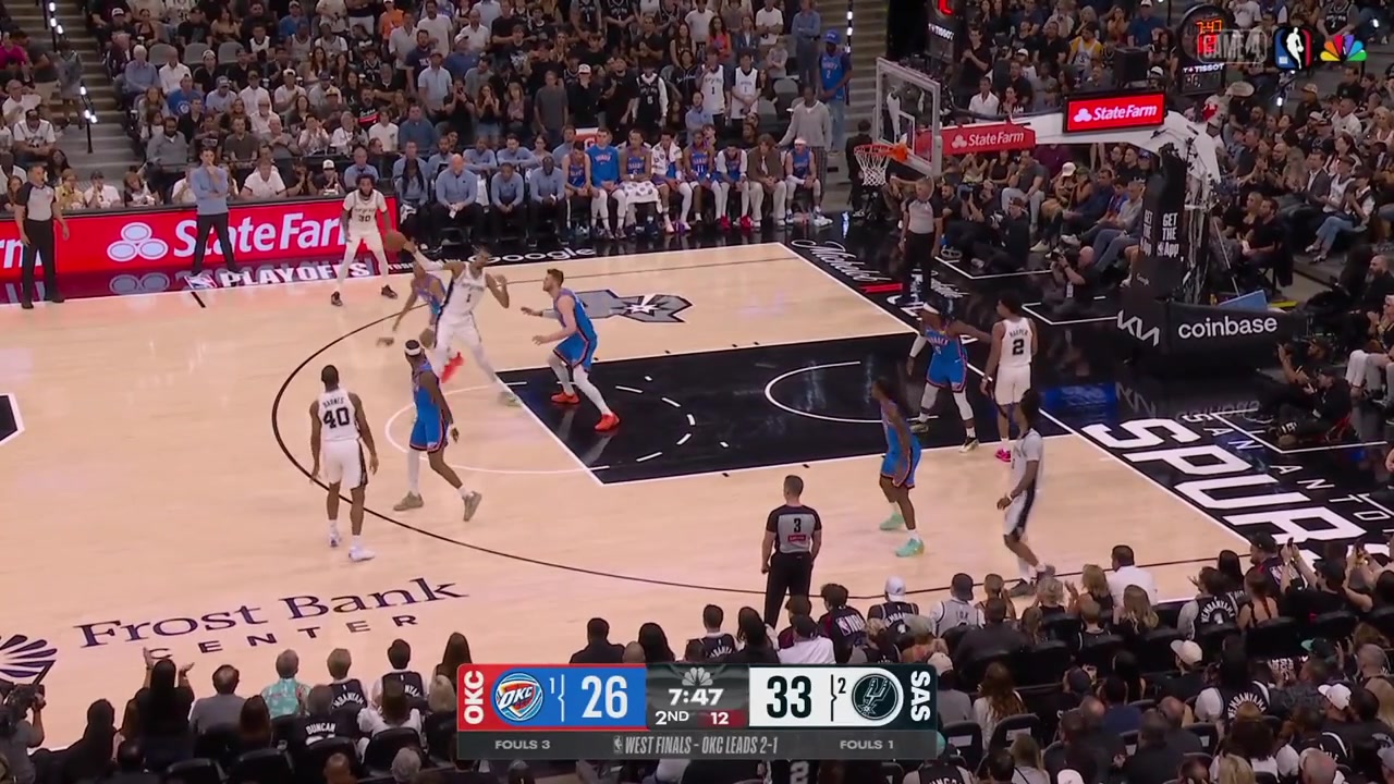 Victor Wembanyama with the jumper over Isaiah Hartenstein to give him 13 points