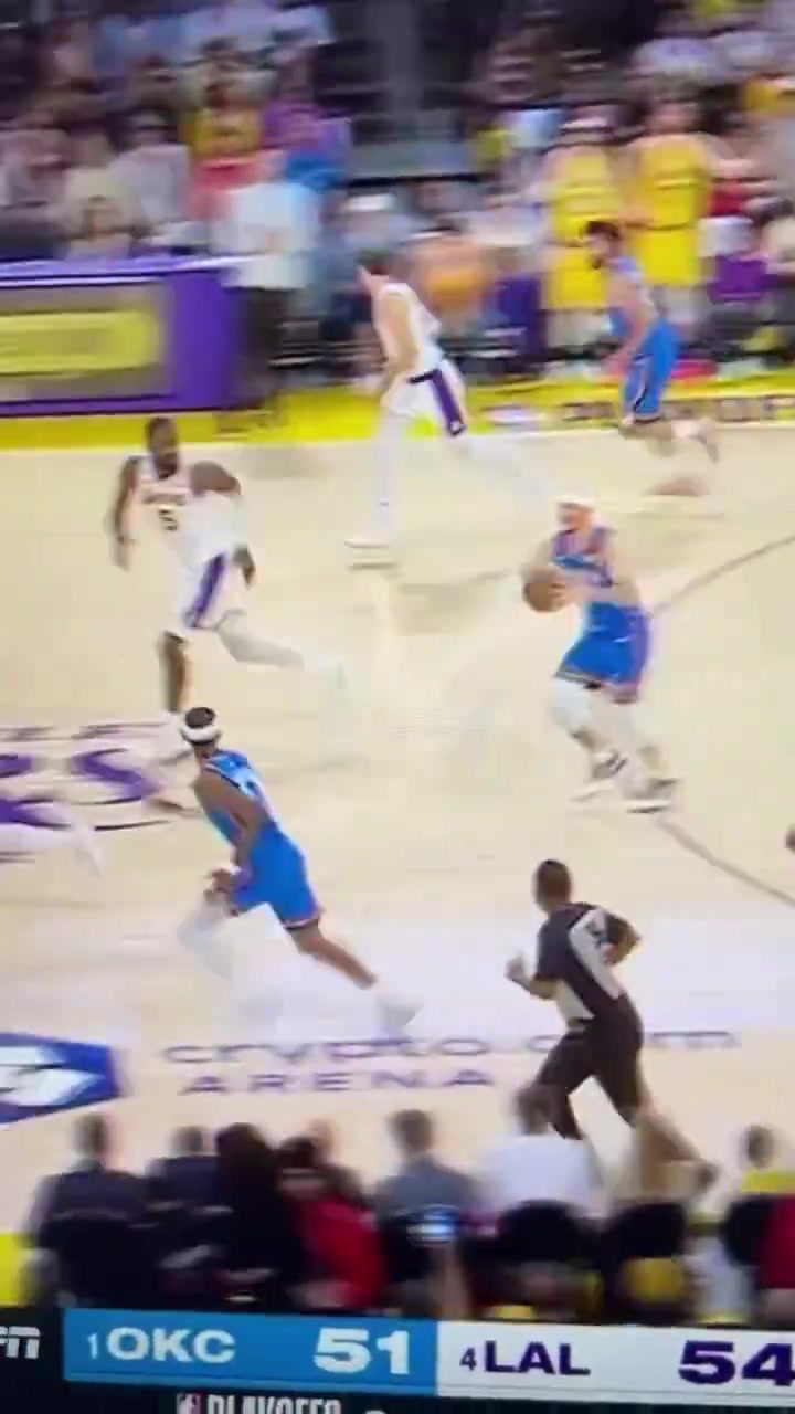 44 of Shai-Gilgeous-Alexanders falls so far this playoffs