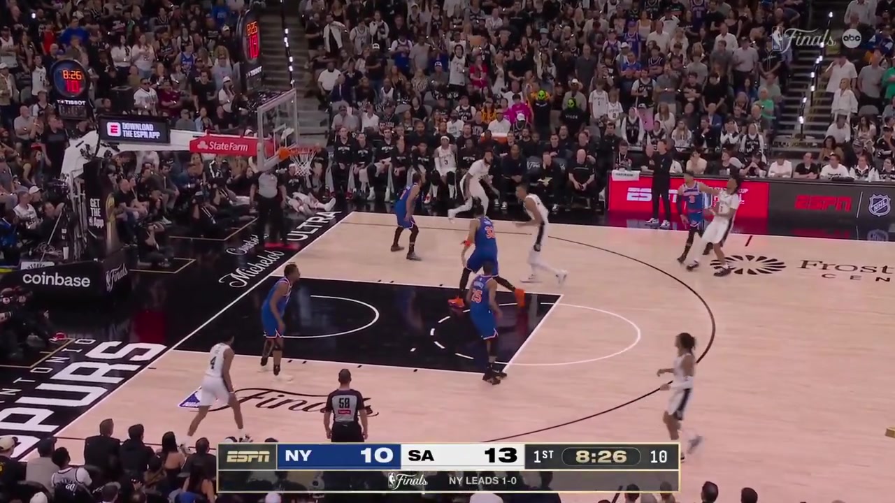 Mikal Bridges full highlights vs San Antonio Spurs 105-104 W - Game 2 - 2026 NBA Finals20 Points on 813 FG 615 46 from 3 667 6 Rebounds 6 Assists 1 TOV 2 PF and a - of 7 in 4053 minutes played