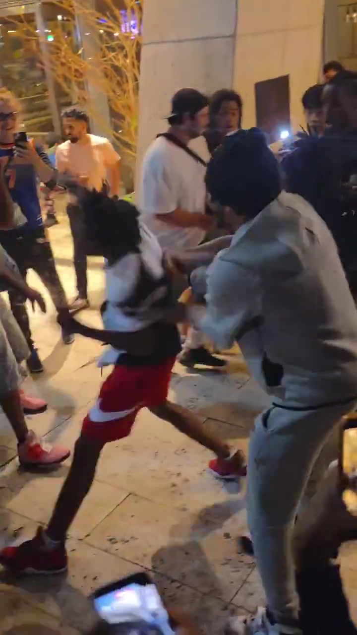 Spurs fan was stripped of his Wemby jersey in NYC last night