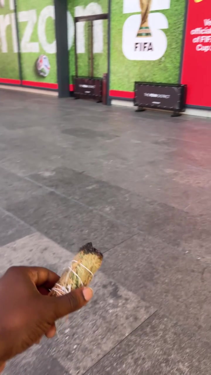 Knicks fans lighting sage in front of MSG before Game 4