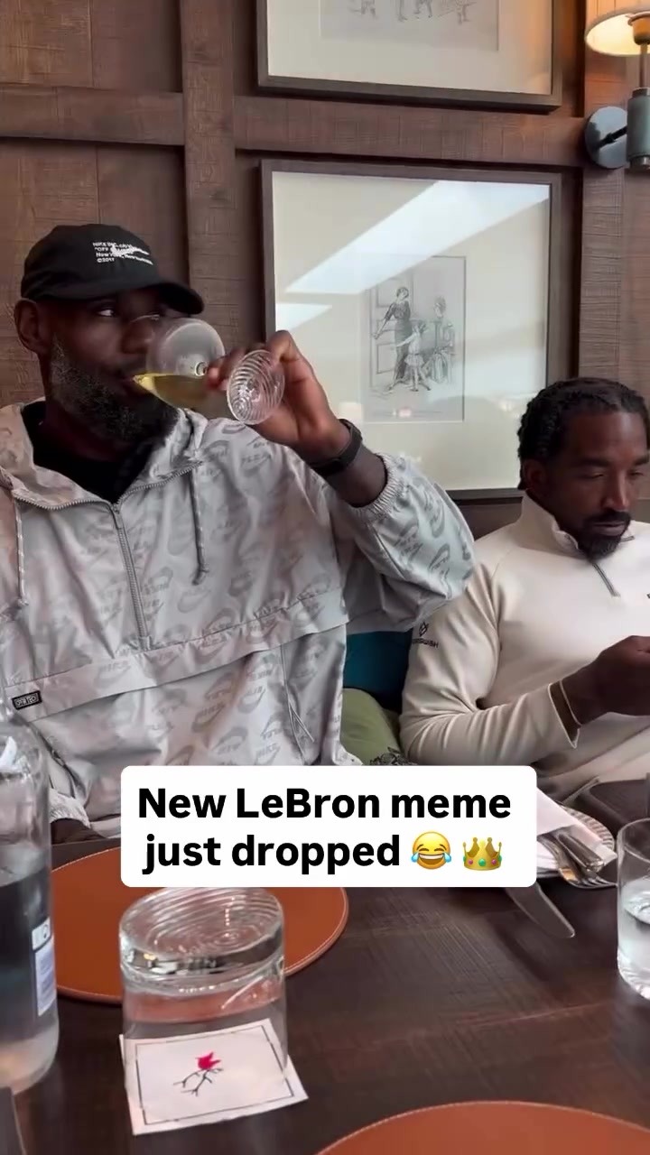 LeBron Sitting Beside JR Enjoying Life as 2016 Cavs Eat Lunch During Reunion